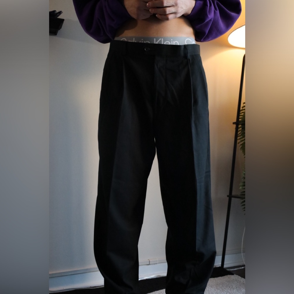 OVERSIZED PLEATED DRESS PANTS